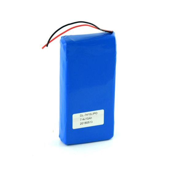 주문 재충전용 Lipo 7.4V 10ah 리튬 중합체 건전지 팩 7.4 볼트 건전지