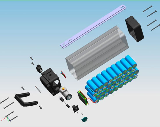 공장 OEM 충전식 18650 리튬 이온 배터리 리튬 이온 36V 20.8ah 전기 자전거 배터리 팩