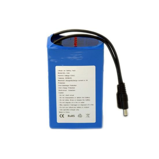 공장 가격 충전식 18650 리튬 이온 12V 6600mAh 리튬 이온 배터리 팩 LED 조명 전동 공구 배터리