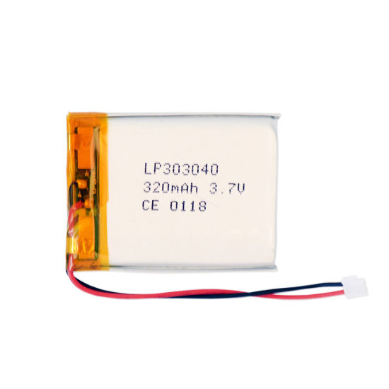 충전식 303040 3.7V 320mAh Lipo 배터리