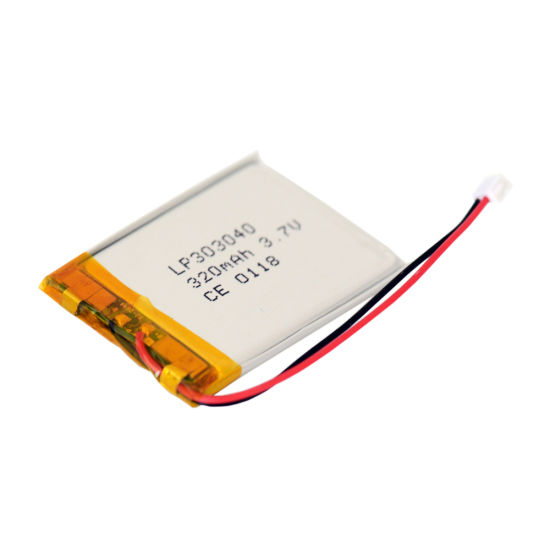 충전식 303040 3.7V 320mAh Lipo 배터리