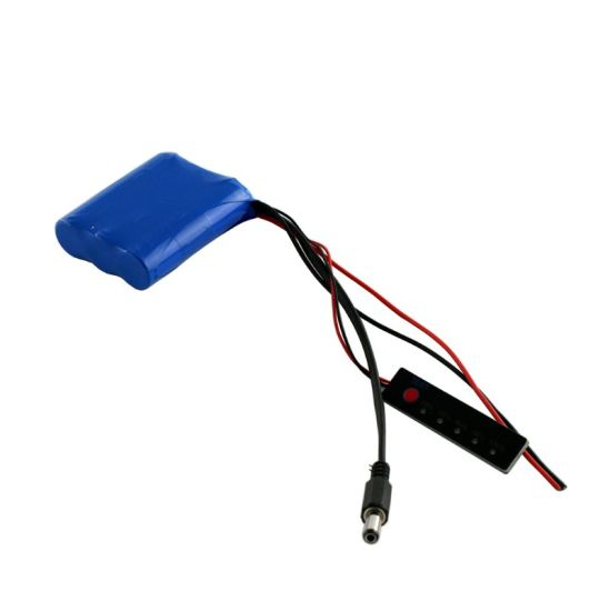 비상 램프용 BMS LED 표시기가 있는 18650 리튬 이온 11.1V 2600mAh 배터리 팩